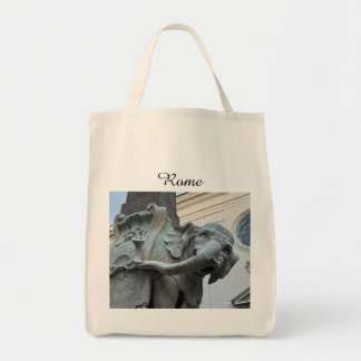 Bolso De Tela El elefante y el obelisco de Bernini - Roma Italia