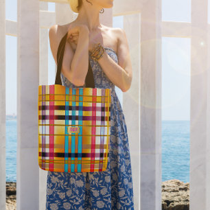 Bolso De Tela El elegante y moderno Summer Plaid Wexford