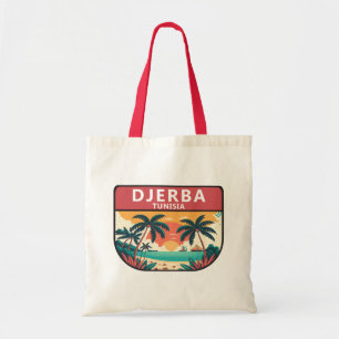 Bolso De Tela El emblema retro de Túnez de Djerba
