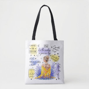 Bolso De Tela El empoderamiento de la mujer inspira afirmaciones