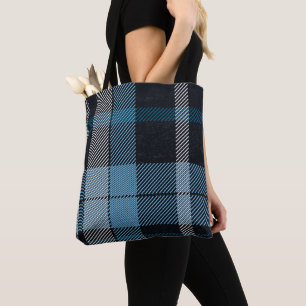Bolso De Tela El encanto azul y negro intemporal: elegante