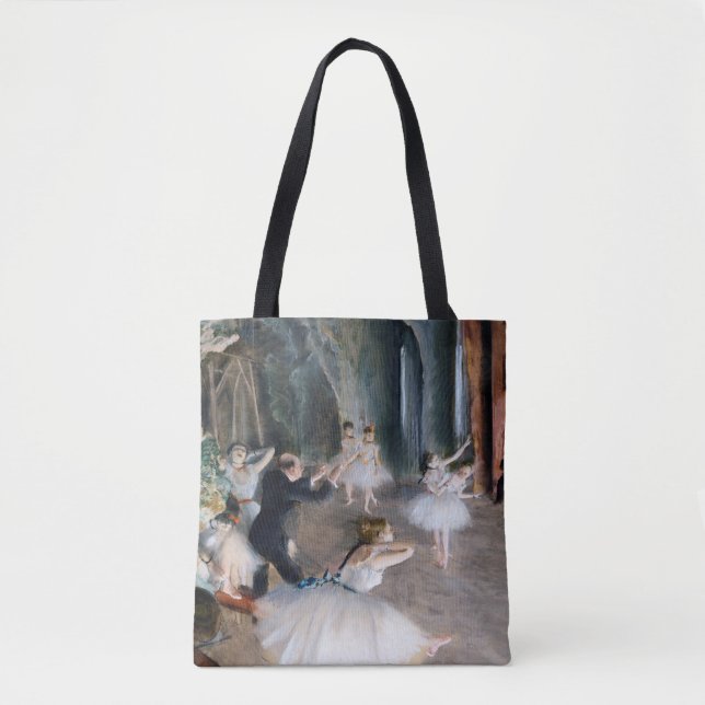 Bolso De Tela El ensayo en escena, Edgar Degas (Anverso)