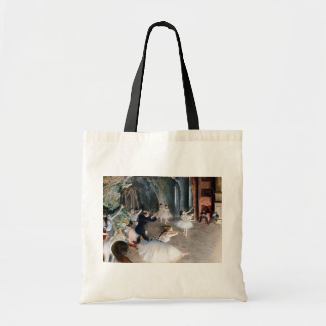 Bolso De Tela El ensayo en escena, Edgar Degas (Frente)