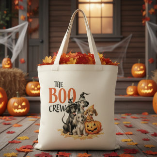Bolso De Tela El equipo de Boo retro honra a los perros Hallowee