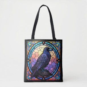 Bolso De Tela El Espantador Vidrio Manchado Raven