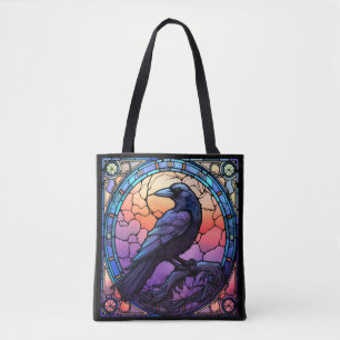 Bolso De Tela El Espantador Vidrio Manchado Raven