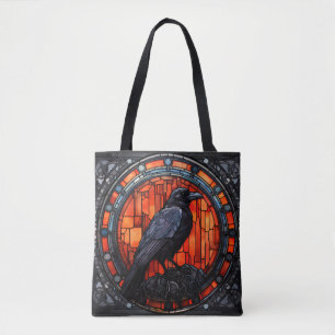 Bolso De Tela El Espantador Vidrio Manchado Raven