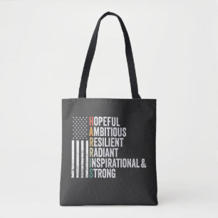 Bolso De Tela El esperanzador y resistente radiante Harris Walz