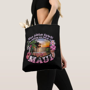Bolso De Tela El Espíritu Aloha me está llamando de vuelta a Mau