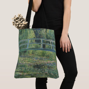 Bolso De Tela El estanque Water-Lily, la pintura de aceite paisa