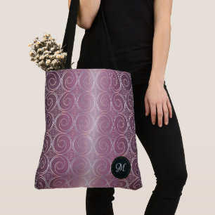 Bolso De Tela El extracto circunda el modelo púrpura japonés
