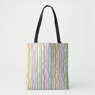 Bolso De Tela El extracto raya el modelo vertical