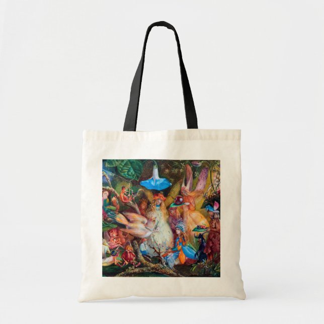 Bolso De Tela El favorito de las hadas, John Anster Fitzgerald (Frente)