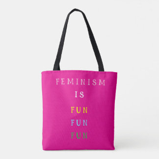Bolso De Tela El feminismo es divertido divertido divertido
