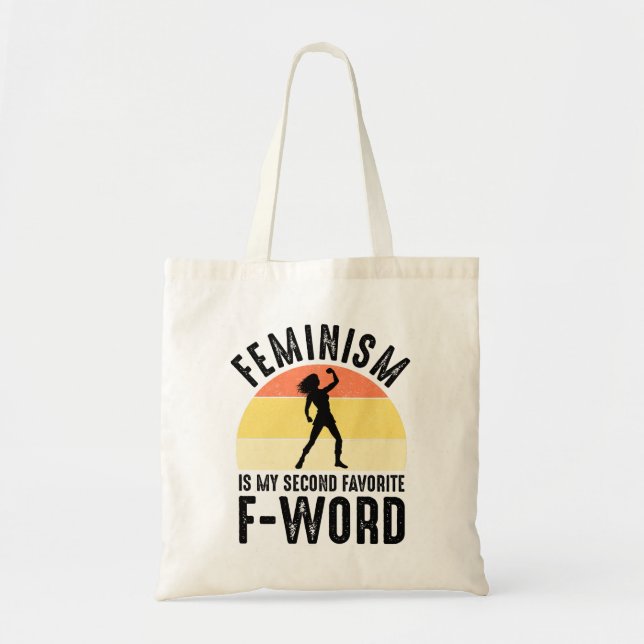 Bolso De Tela El feminismo es mi segunda palabra favorita (Frente)
