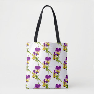 Bolso De Tela "El Fiesta Pansy" en un Tote (I)
