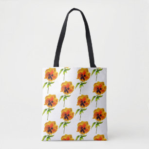 Bolso De Tela "El Fiesta Pansy" en un Tote (II)
