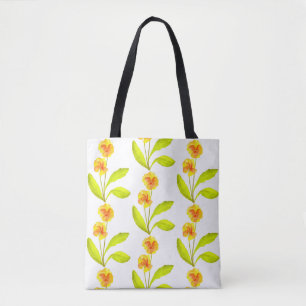 Bolso De Tela "El Fiesta Pansy" en un Tote (IV)