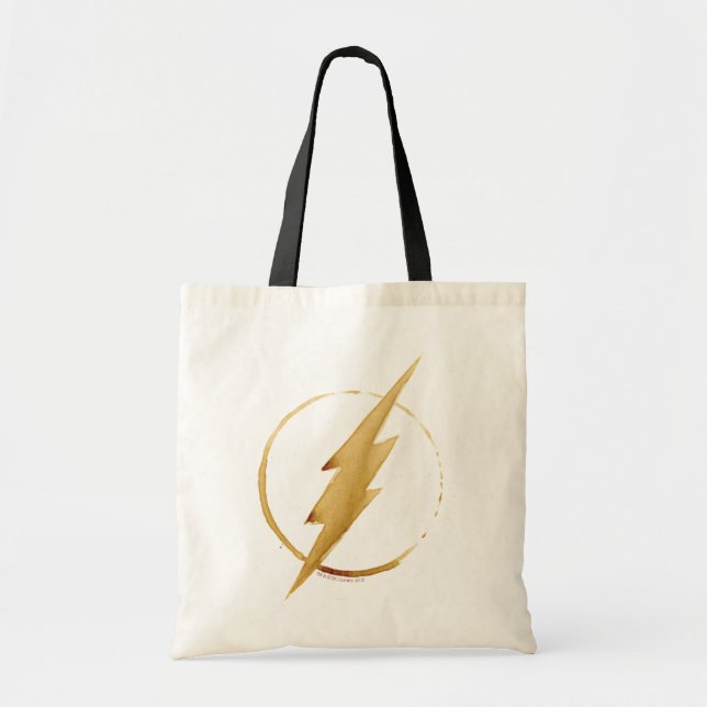 Bolso De Tela El Flash | Emblema del pecho amarillo (Frente)