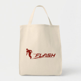 Bolso De Tela El Flash | Logotipo del nombre del superhéroe