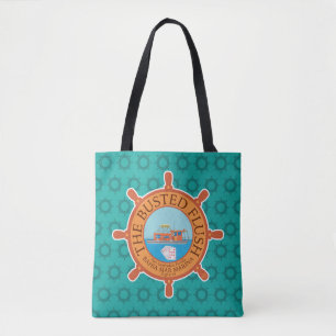 Bolso De Tela El Flush Busted (Aqua) -