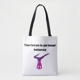 Bolso De Tela El foco está en el equilibrio interior