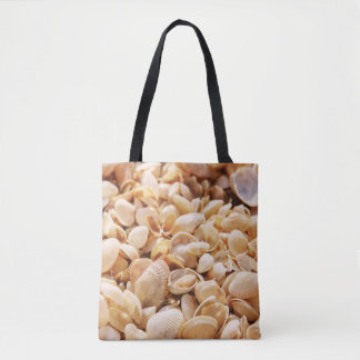 Bolso De Tela El fondo texturizado de verano en Sea Beach Shell