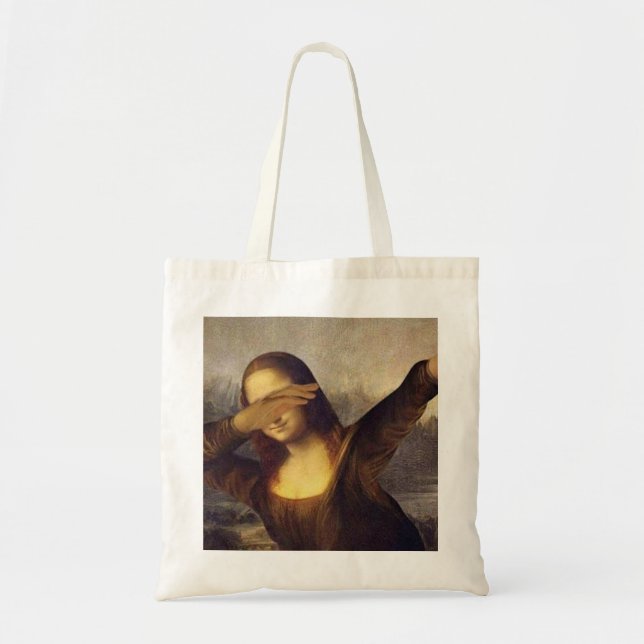Bolso De Tela El frotar de Mona Lisa (Frente)