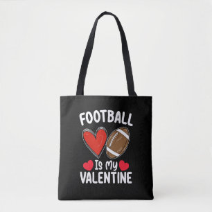 Bolso De Tela El fútbol es mi día de San Valentín deportivo