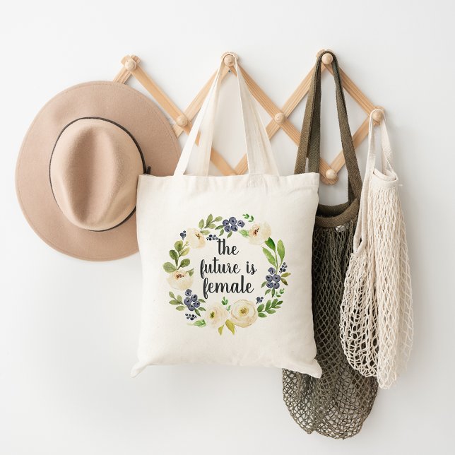 Bolso De Tela El futuro es femenino | Cita floral (Subido por el creador)