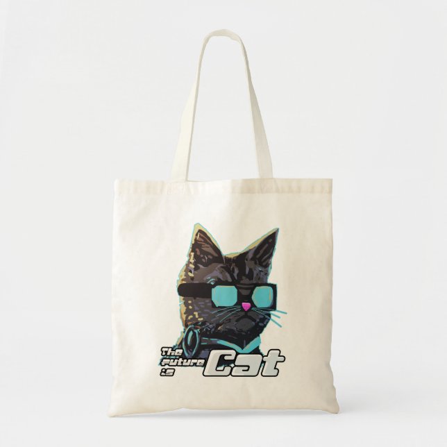 Bolso De Tela El futuro es gato (Frente)