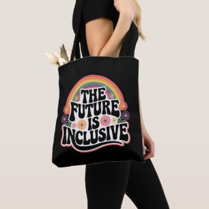 Bolso De Tela El Futuro es Inclusivo Bandera Arcoíris LGBTQ Gay 