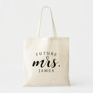 Bolso De Tela El futuro personalizado de Bride-to-Be