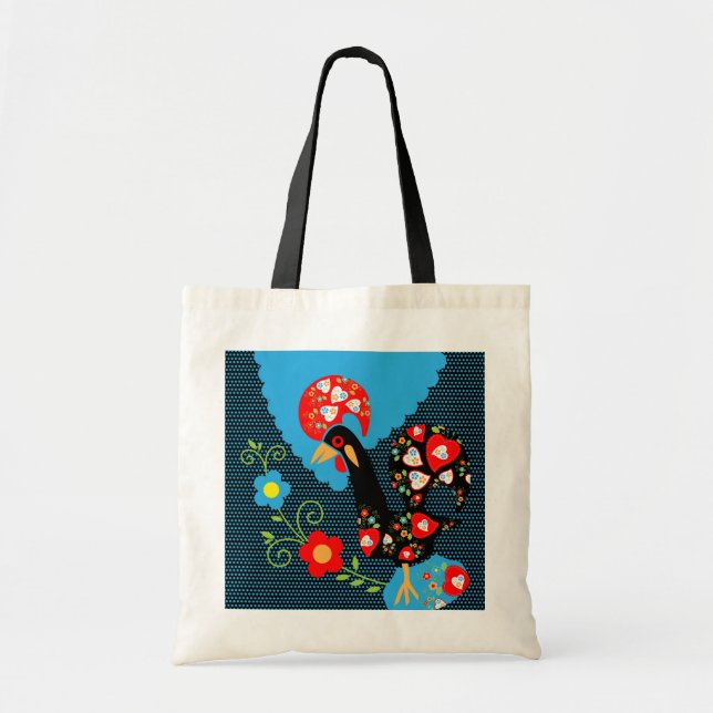 Bolso De Tela El gallo de Portugal (Frente)
