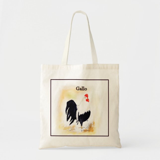 Bolso De Tela El gallo italiano Gallo (Frente)