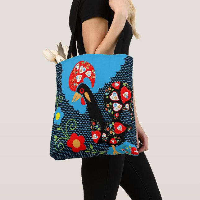 Bolso De Tela El gallo portugués (Detalle)