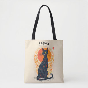 Bolso De Tela El gato artístico