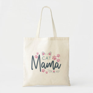 Bolso De Tela El gato de las patas rosadas Mama Kawaii Cute la b