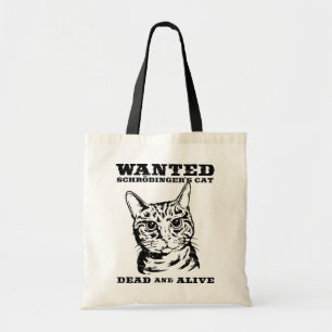 Bolso De Tela El gato de Schrodinger quiso a muertos o vivo