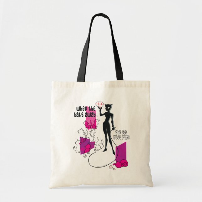 Bolso De Tela El gato debe reproducirse (Frente)