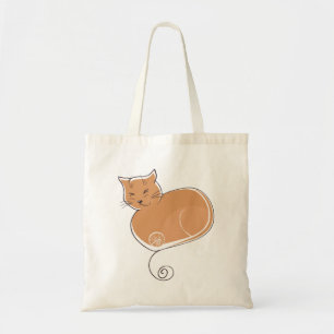 Bolso De Tela El gato - jengibre