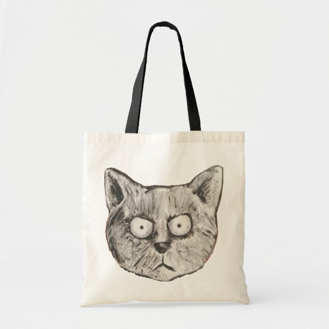 Bolso De Tela el gato loco (Frente)
