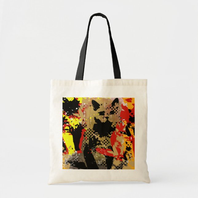 Bolso De Tela el gato negro (Frente)