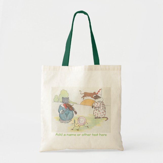 Bolso De Tela El gato y el violín (Frente)