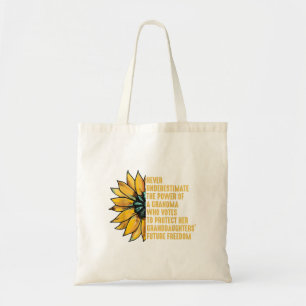 Bolso De Tela El girasol nunca subestima el poder de la abuela