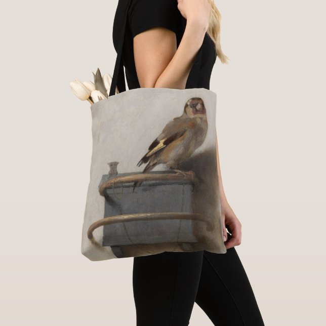 Bolso De Tela El Goldfinch (Detalle)