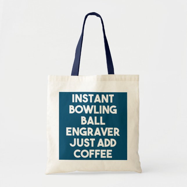 Bolso De Tela El grabador de boliche instantáneo acaba de añadir (Frente)