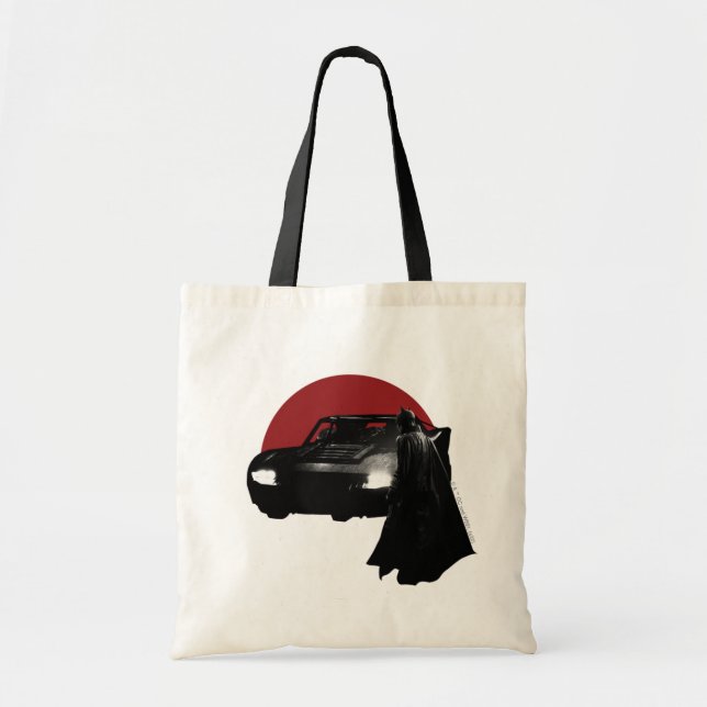 Bolso De Tela El gráfico Batman y Batmobile (Frente)