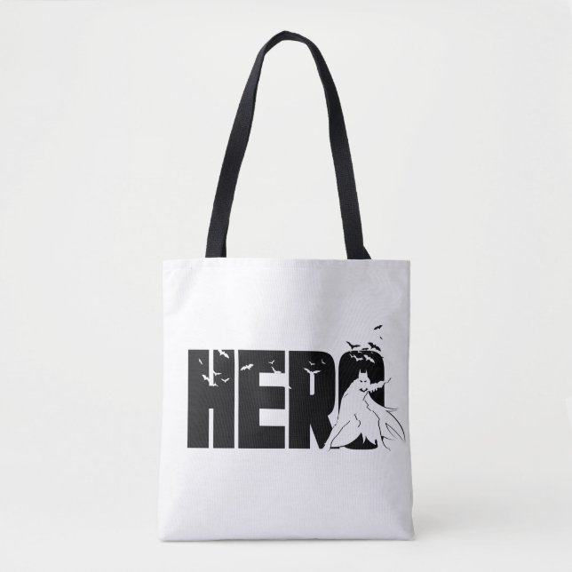 Bolso De Tela El gráfico "Héroe" de Batman (Anverso)