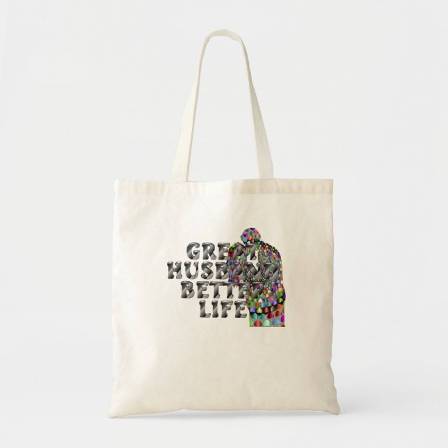 Bolso De Tela El Gran Marido, Mejor Vida (Frente)